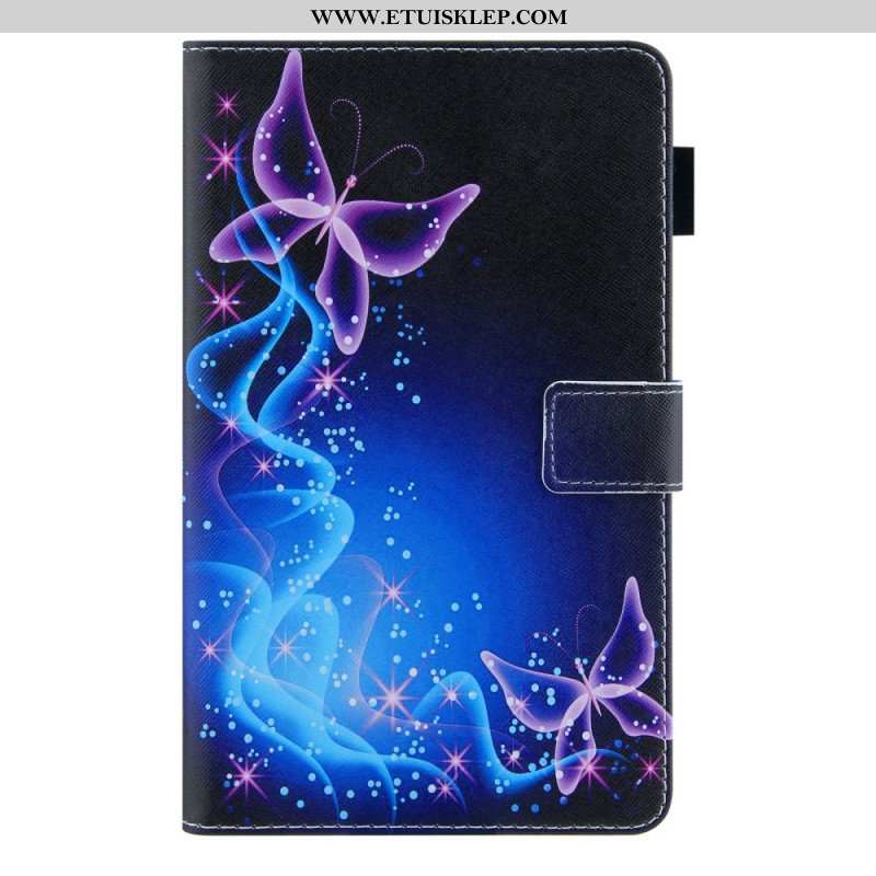 Etui Folio do Samsung Galaxy Tab A8 (2021) Kolorowe Motyle